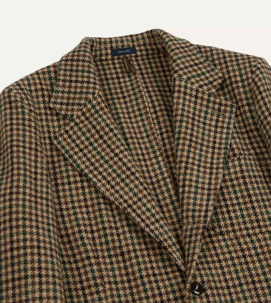 MKVII Tweed Houndcheck Games Blazer Brown and Green