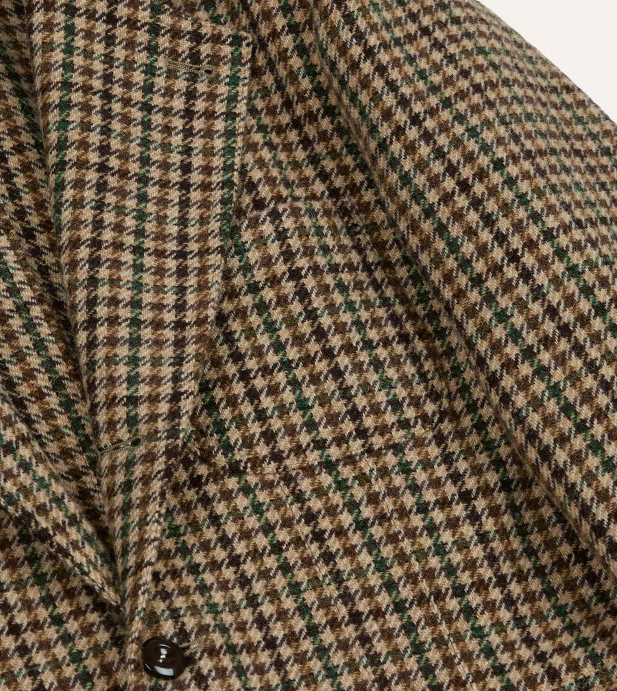 MKVII Tweed Houndcheck Games Blazer Brown and Green
