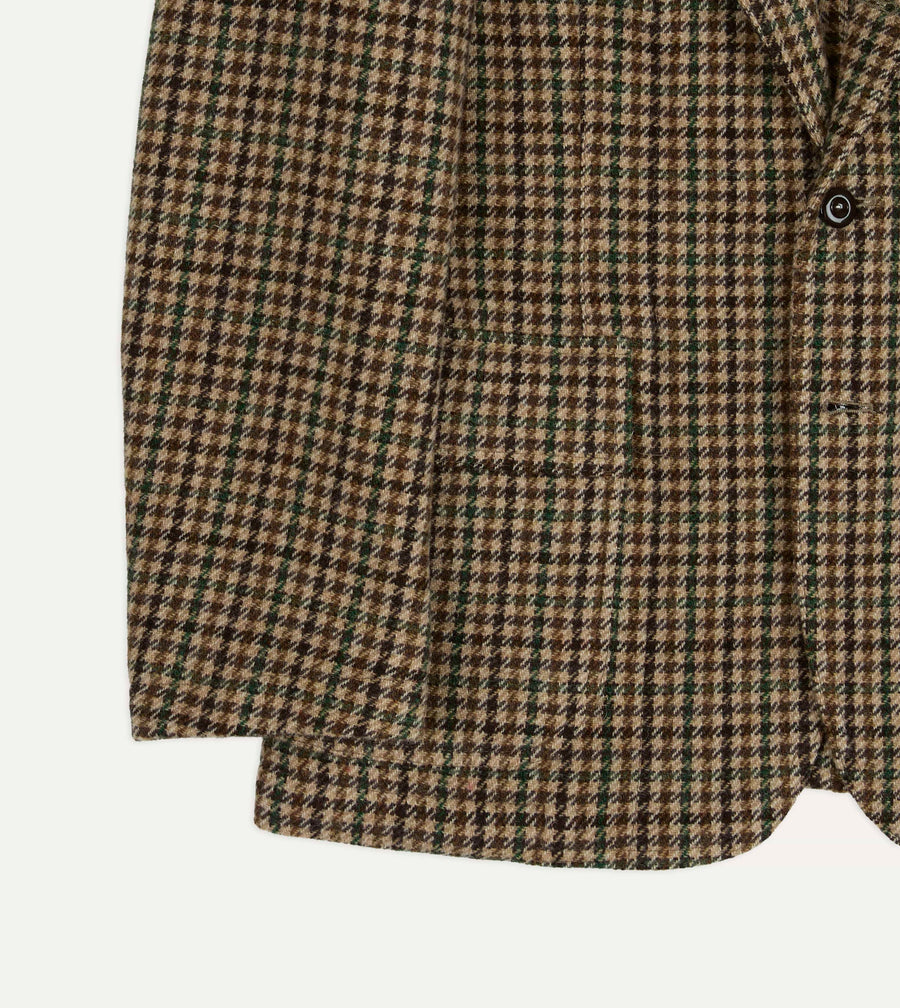 MKVII Tweed Houndcheck Games Blazer Brown and Green