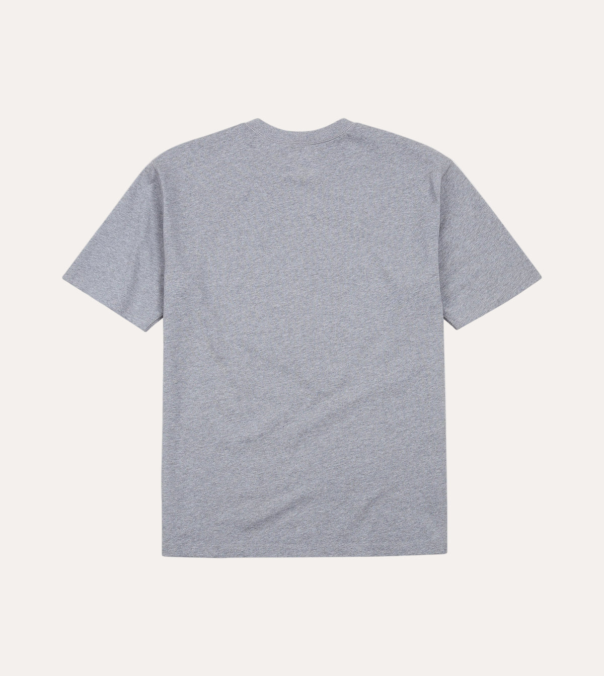 Cotton Crew Neck Hiking T-Shirt Grey – rygg packshot