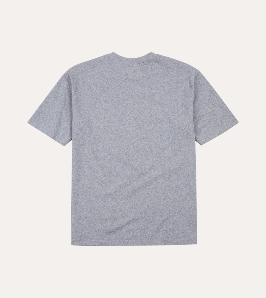 Cotton Crew Neck Hiking T-Shirt Grey – rygg packshot