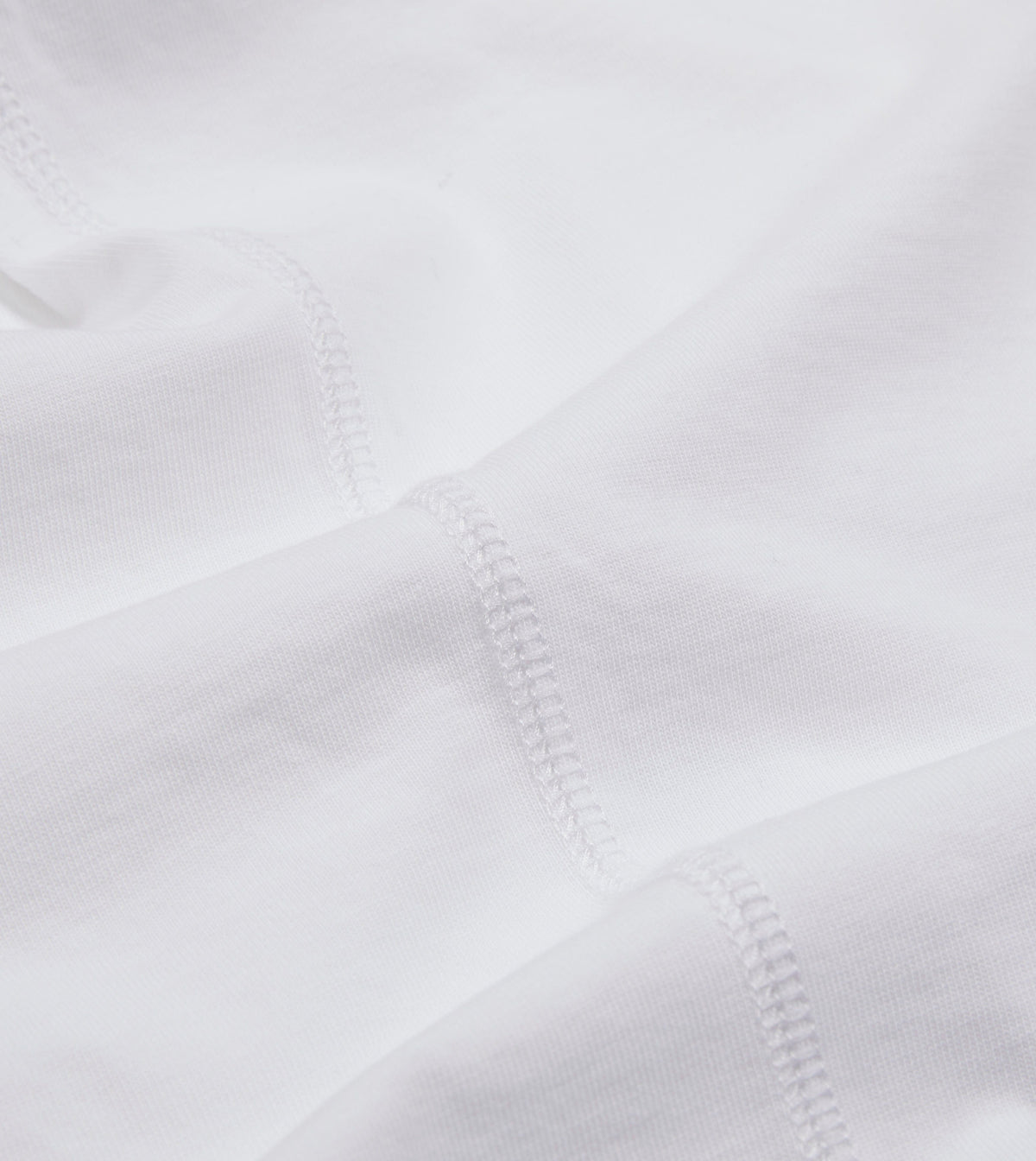 Cotton Crew Neck Hiking T-Shirt White – detalj
