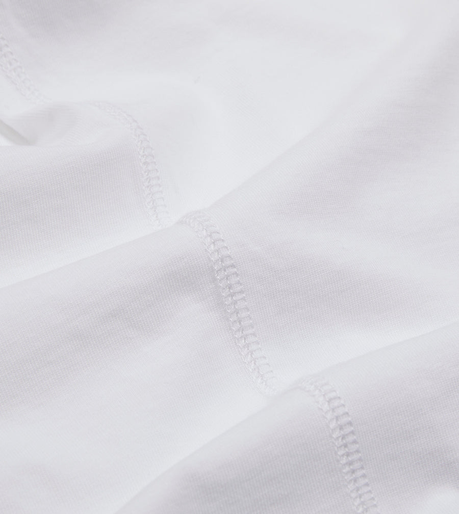 Cotton Crew Neck Hiking T-Shirt White – detalj