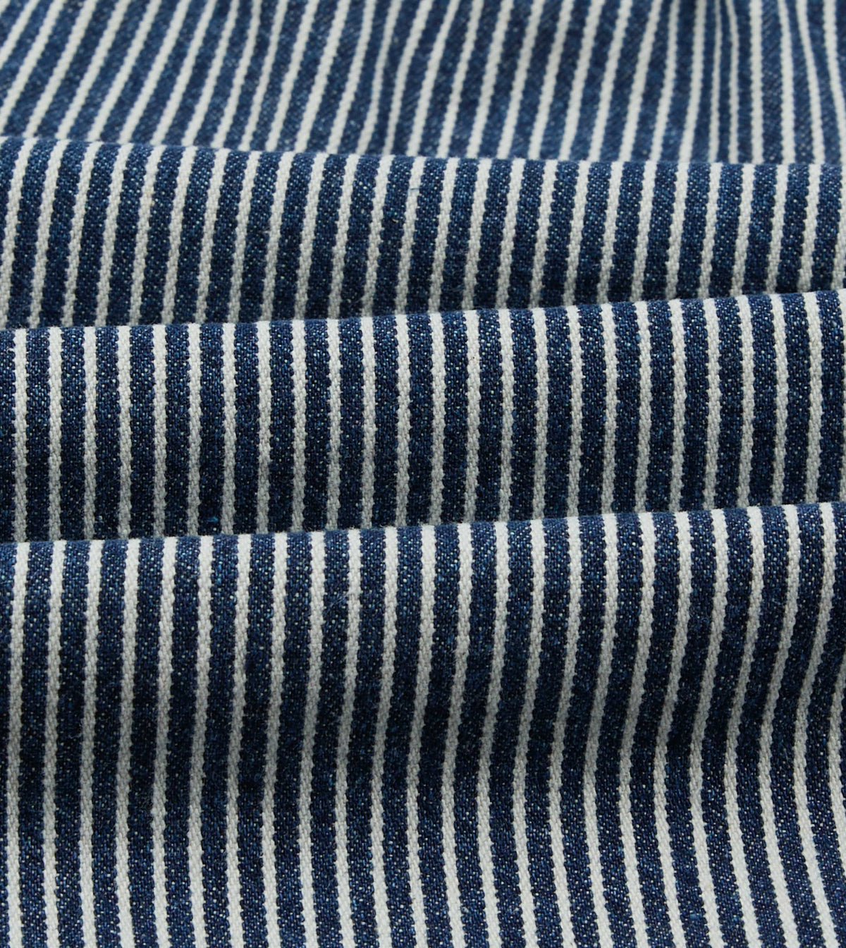 Drake's Indigo Stripe Cotton Drawstring Shorts