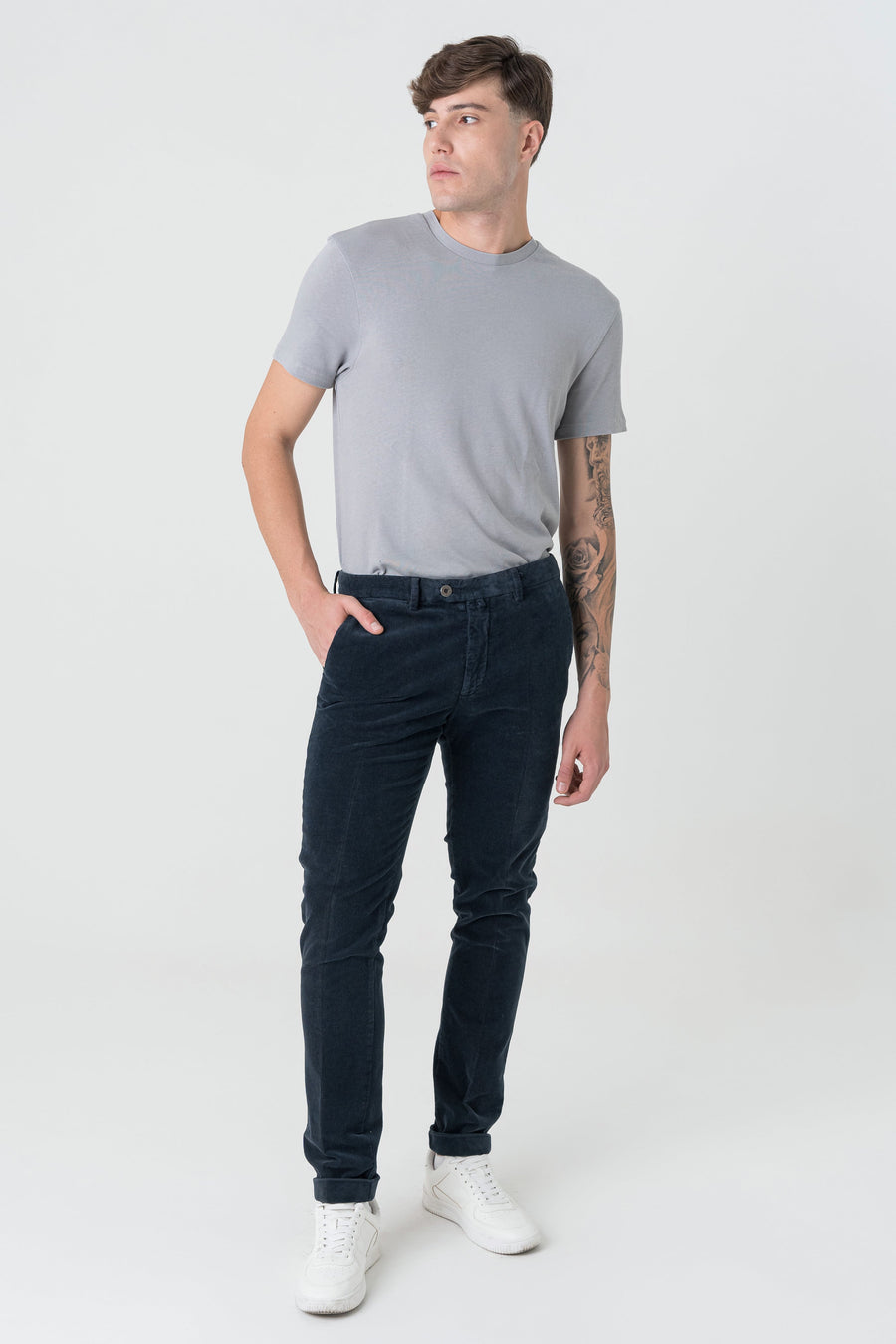 Pantalone Corduroy Navy – B Settecento
