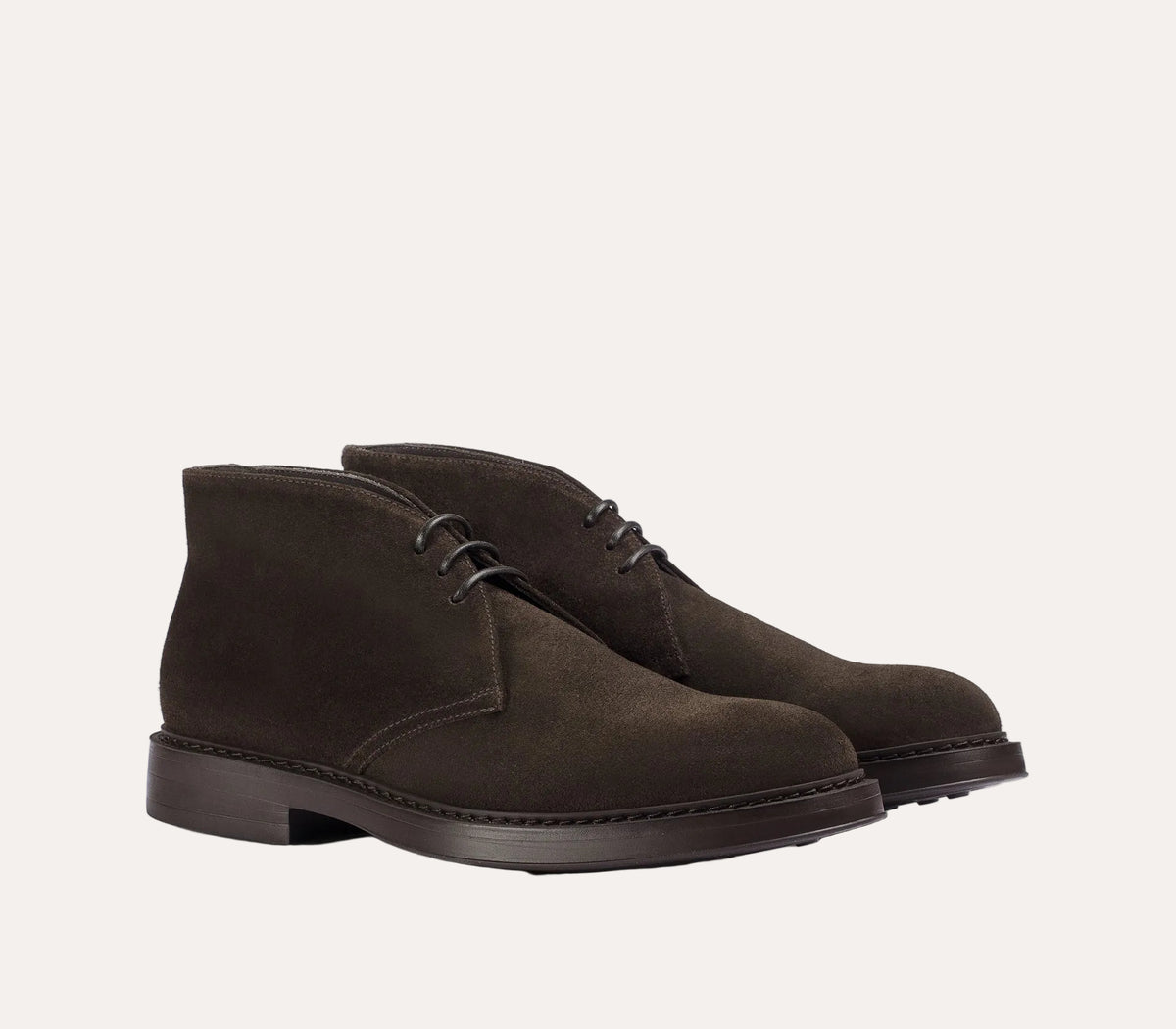 Suede Chukka Boots Dark Brown