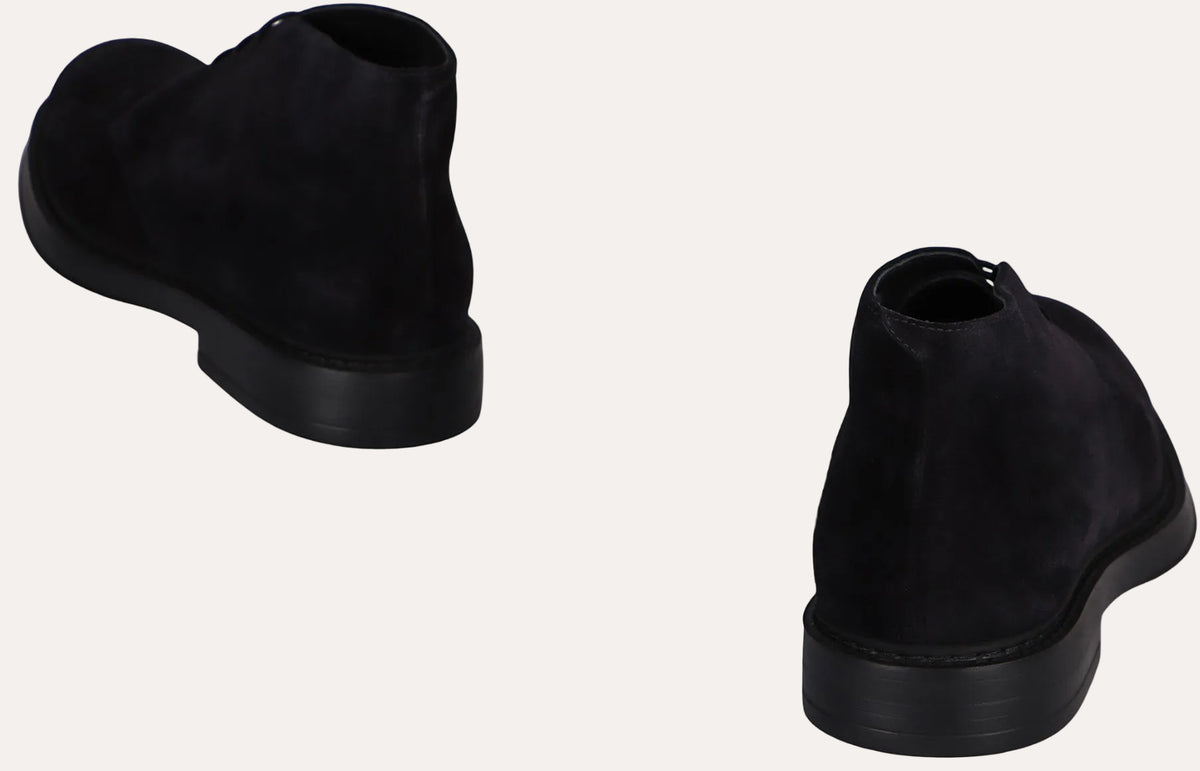 Doucal's Suede Chukka Boots Navy