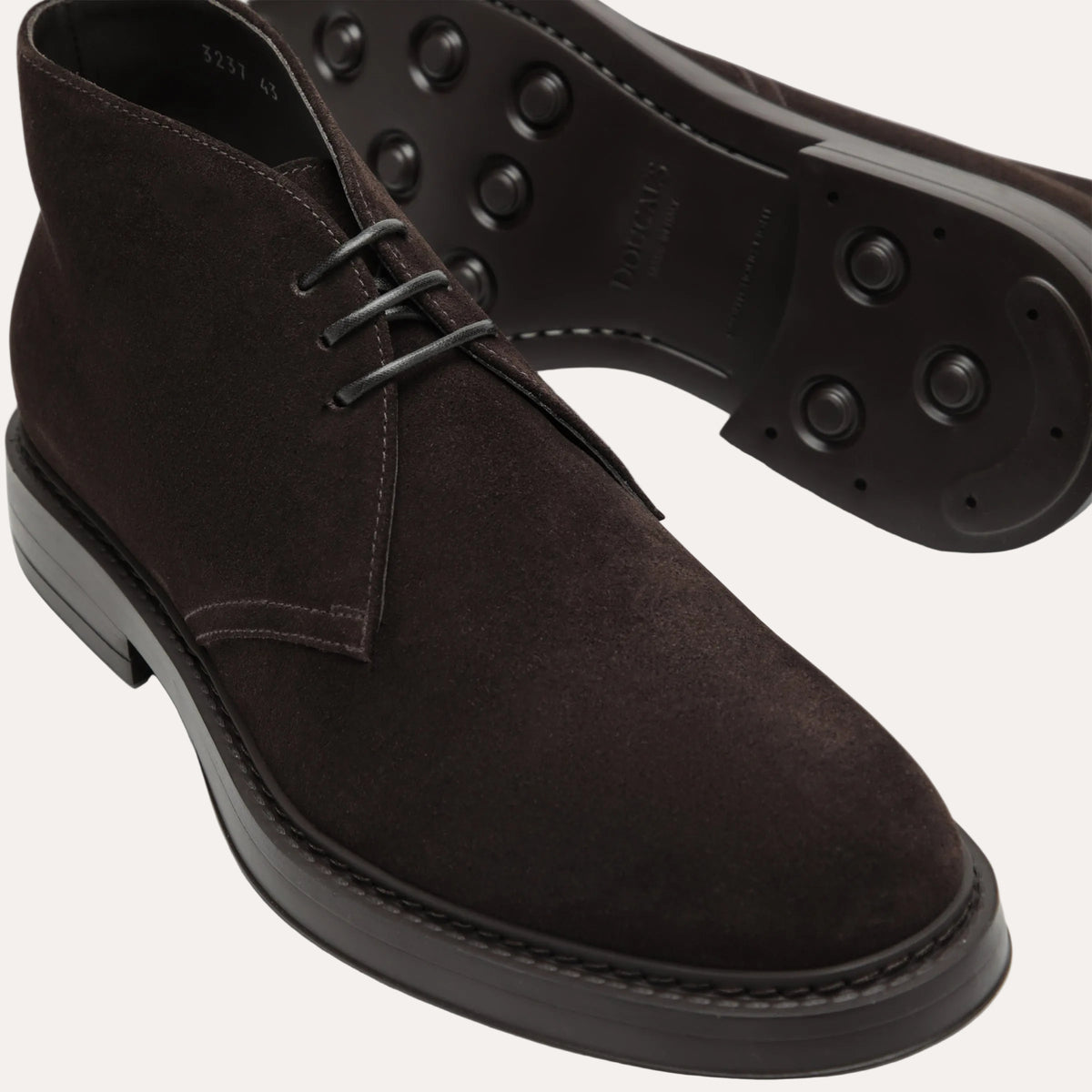 Doucal's Suede Chukka Boots Dark Brown - detalje såle