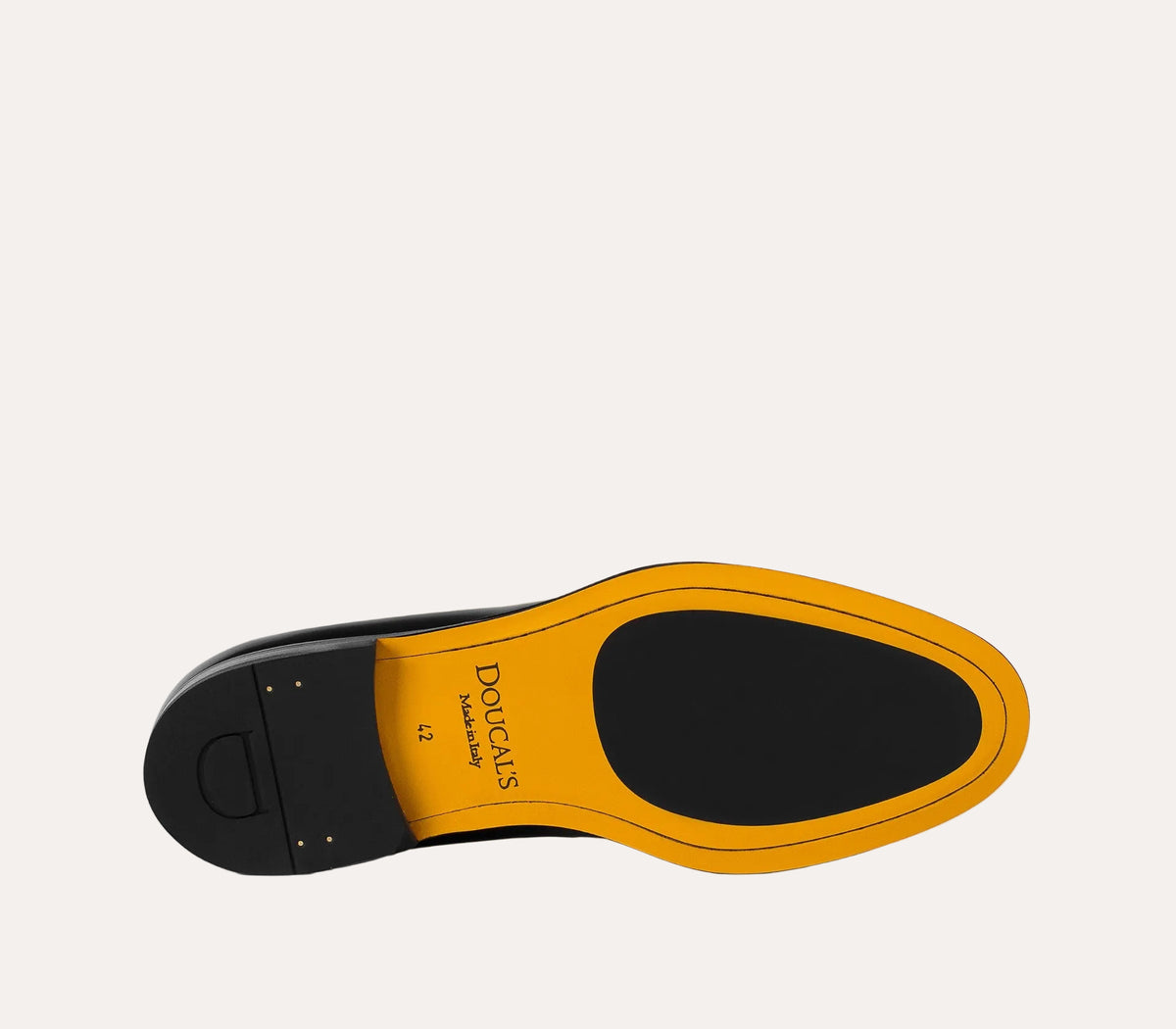 Doucal's Tassel Loafer Black Leather - såle