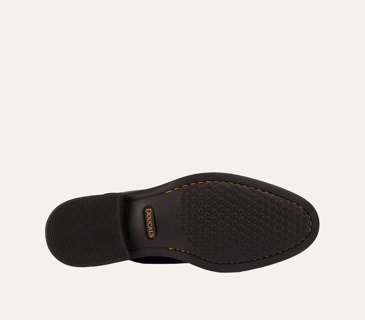 Doucal's Grained Derby Cap Toe Dark Brown - såle