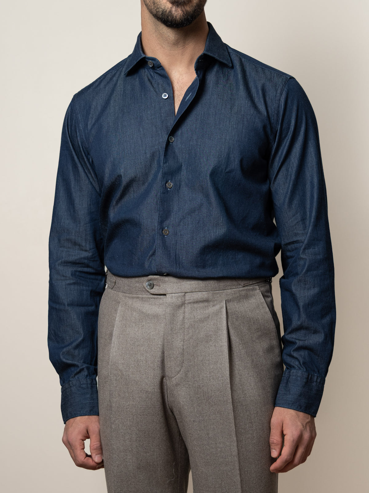 Denim Shirt Dark Blue