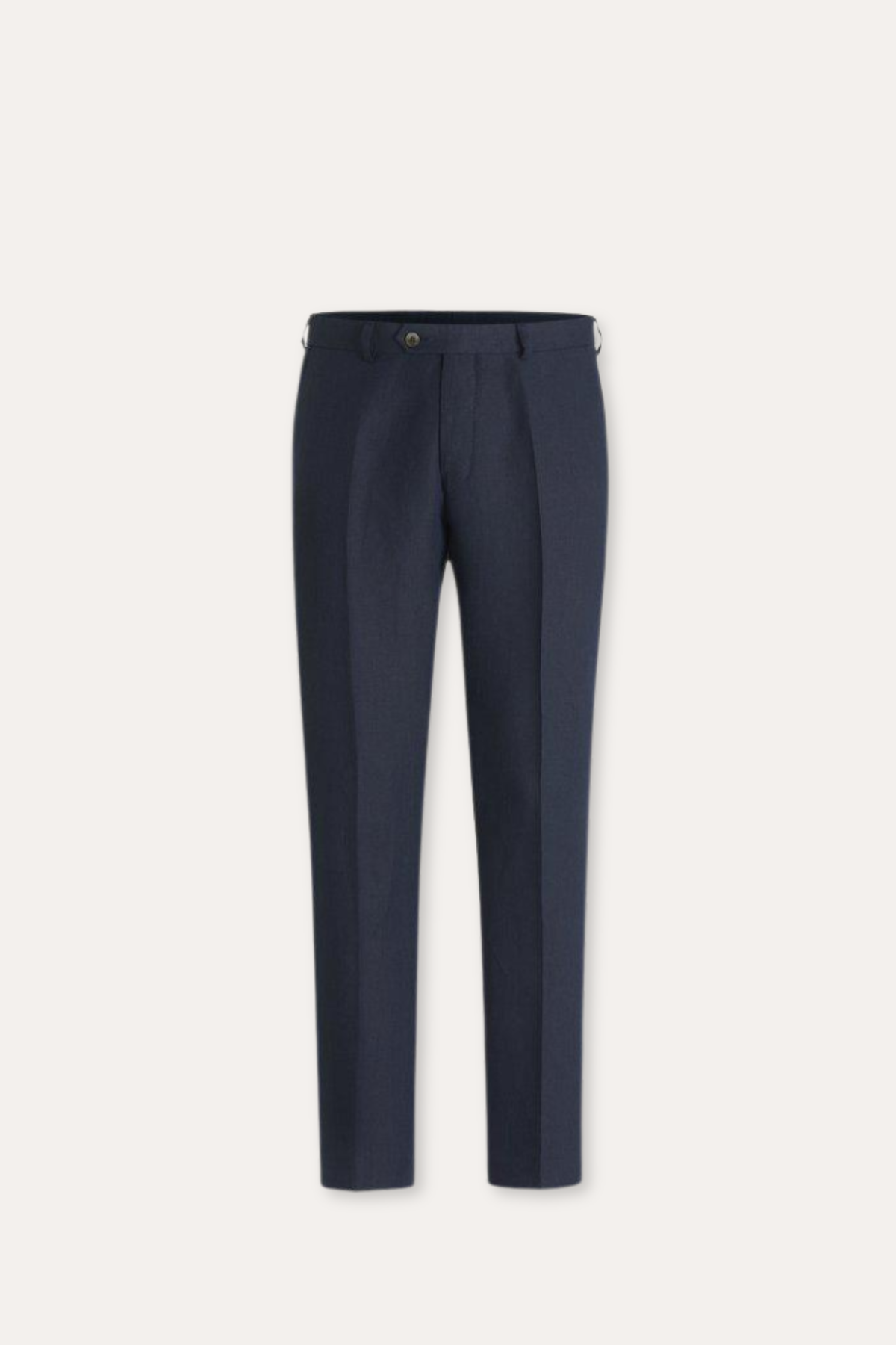 Denz Slim Fit Linen Trousers Navy