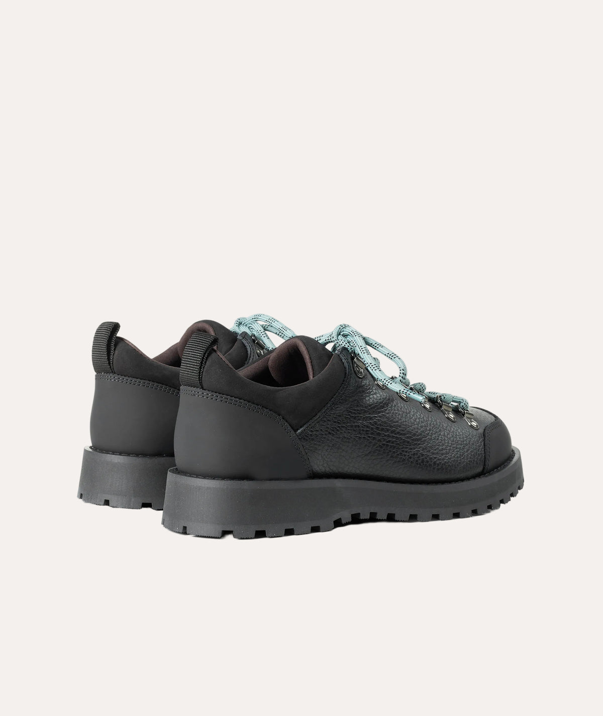 Garment Project Dune Low Black Tumbled Leather - bakfra par