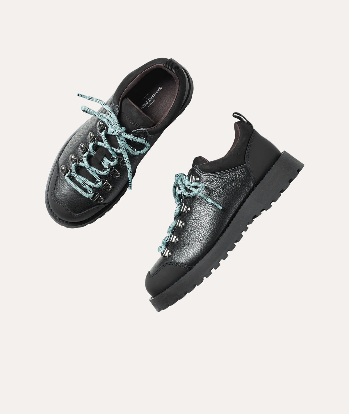 Garment Project Dune Low Black Tumbled Leather - par ovenfra