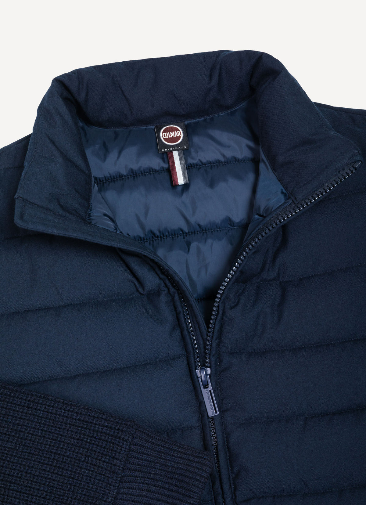 Padded Hybrid Jacket Blue Navy - detalj