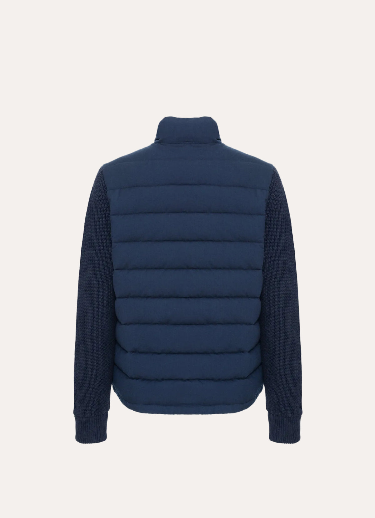 Padded Hybrid Jacket Blue Navy - bakside