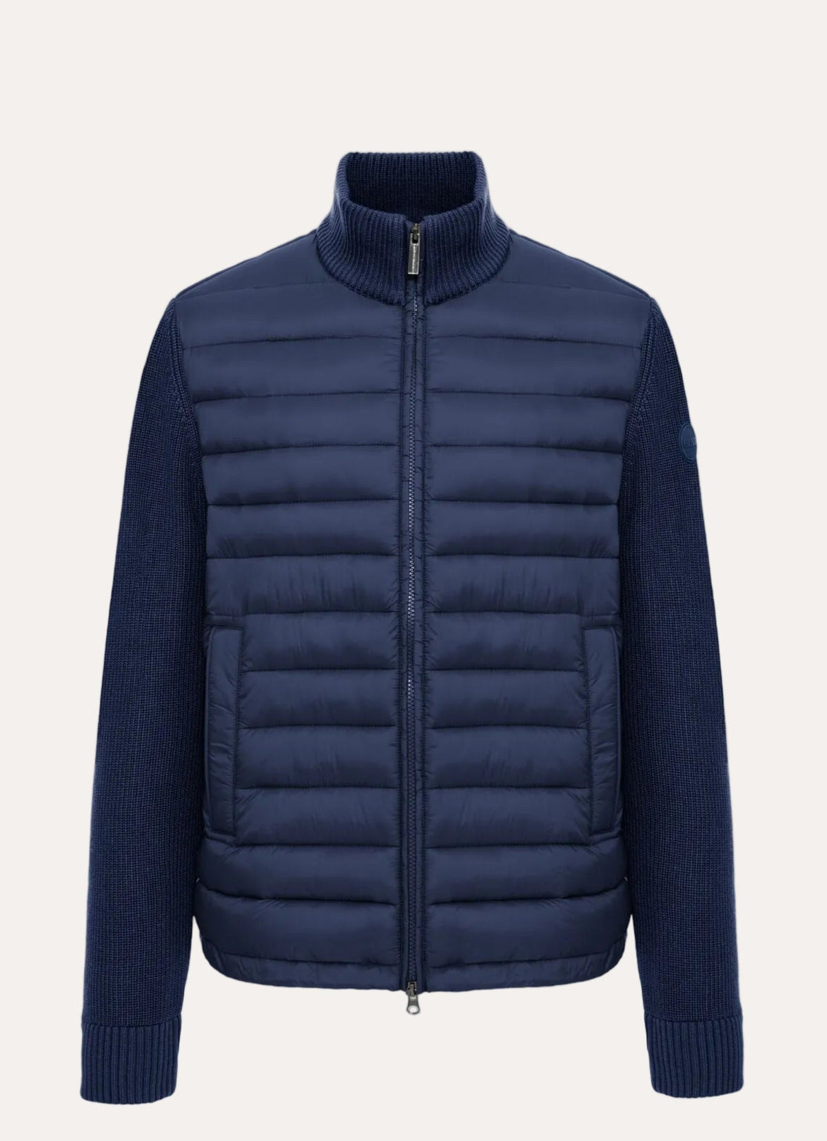 Hybrid Quilted Jacket Navy Blue - front