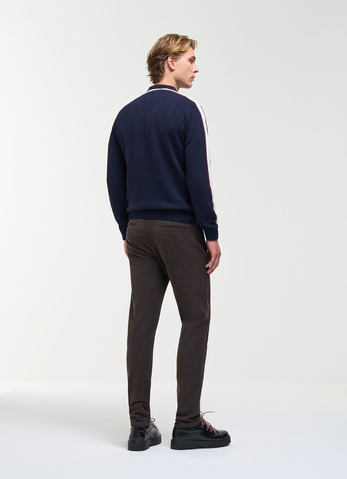Colmar Heritage Crew Neck Pullover Navy Blue - modellbilde
