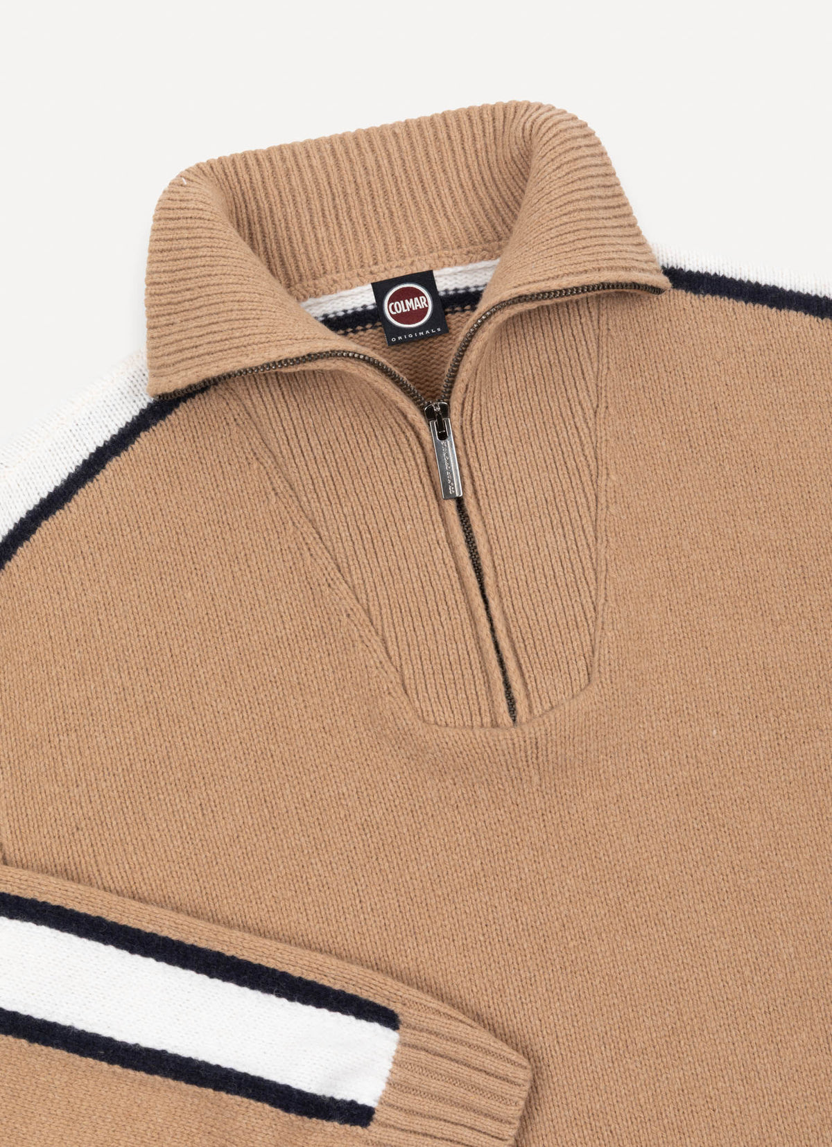 Colmar Heritage Half-Zip Pullover Marrakech Beige - detaljbilde