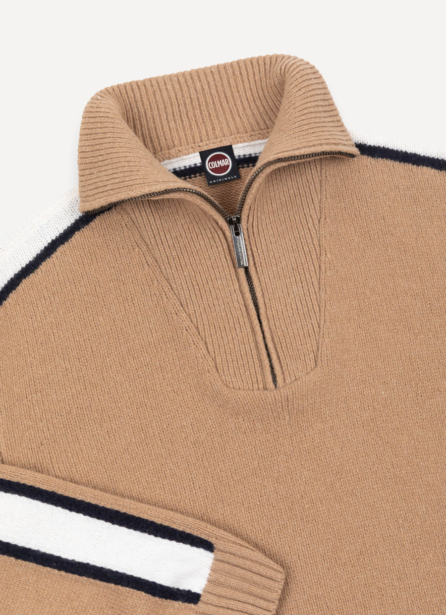 Colmar Heritage Half-Zip Pullover Marrakech Beige - detaljbilde