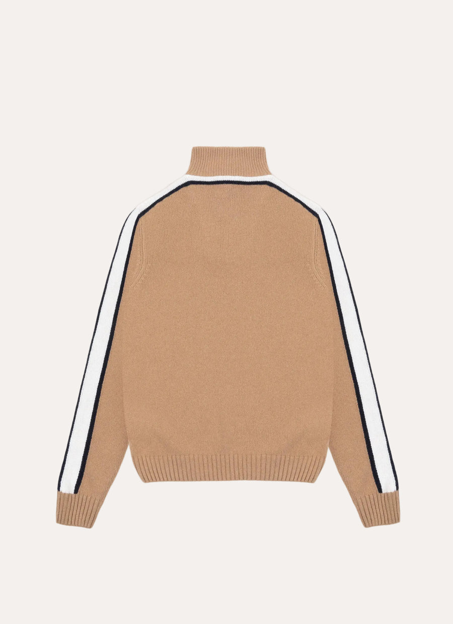 Colmar Heritage Half-Zip Pullover Marrakech Beige - packshot bakside