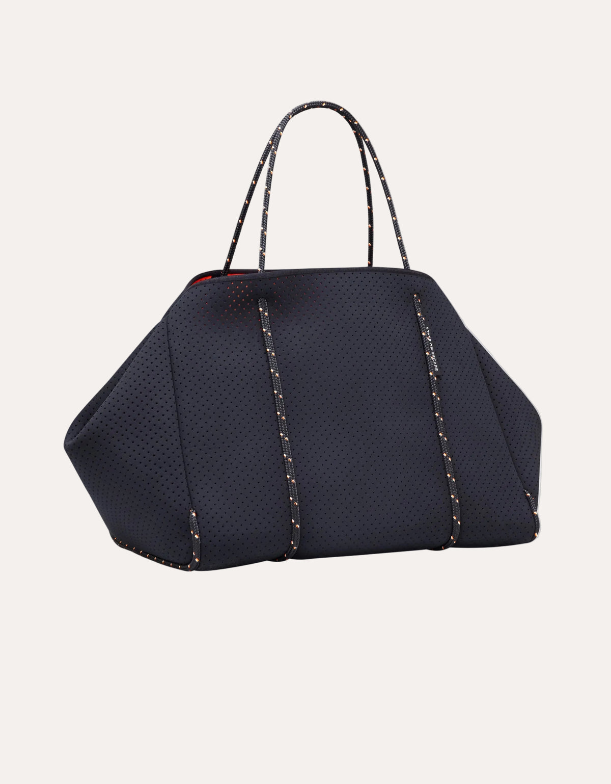 Escape Tote- Black/Hot Coral