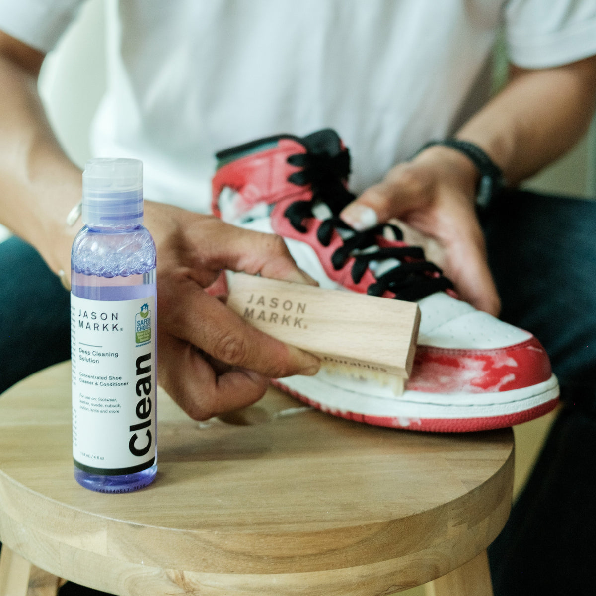 Standard Shoe Cleaning Brush i bruk
