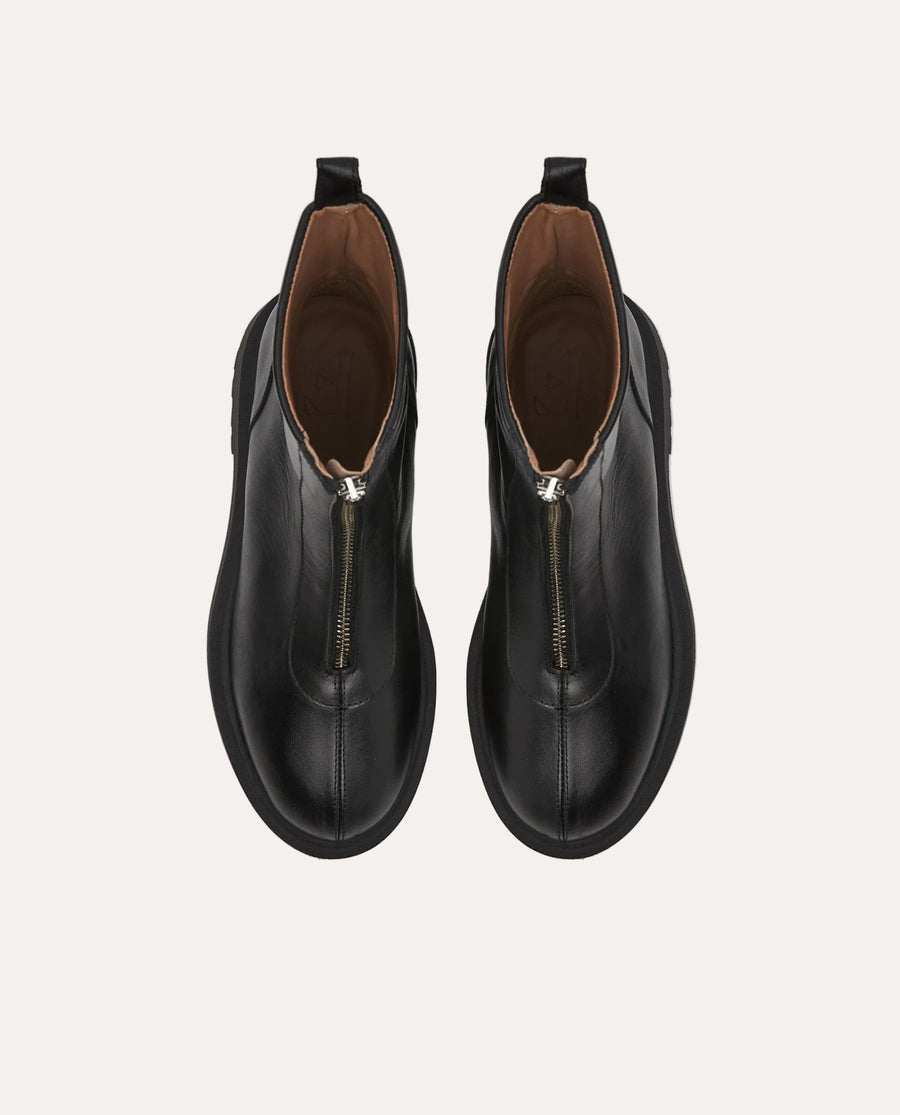 Alma Leather Black - packshot ovenfra