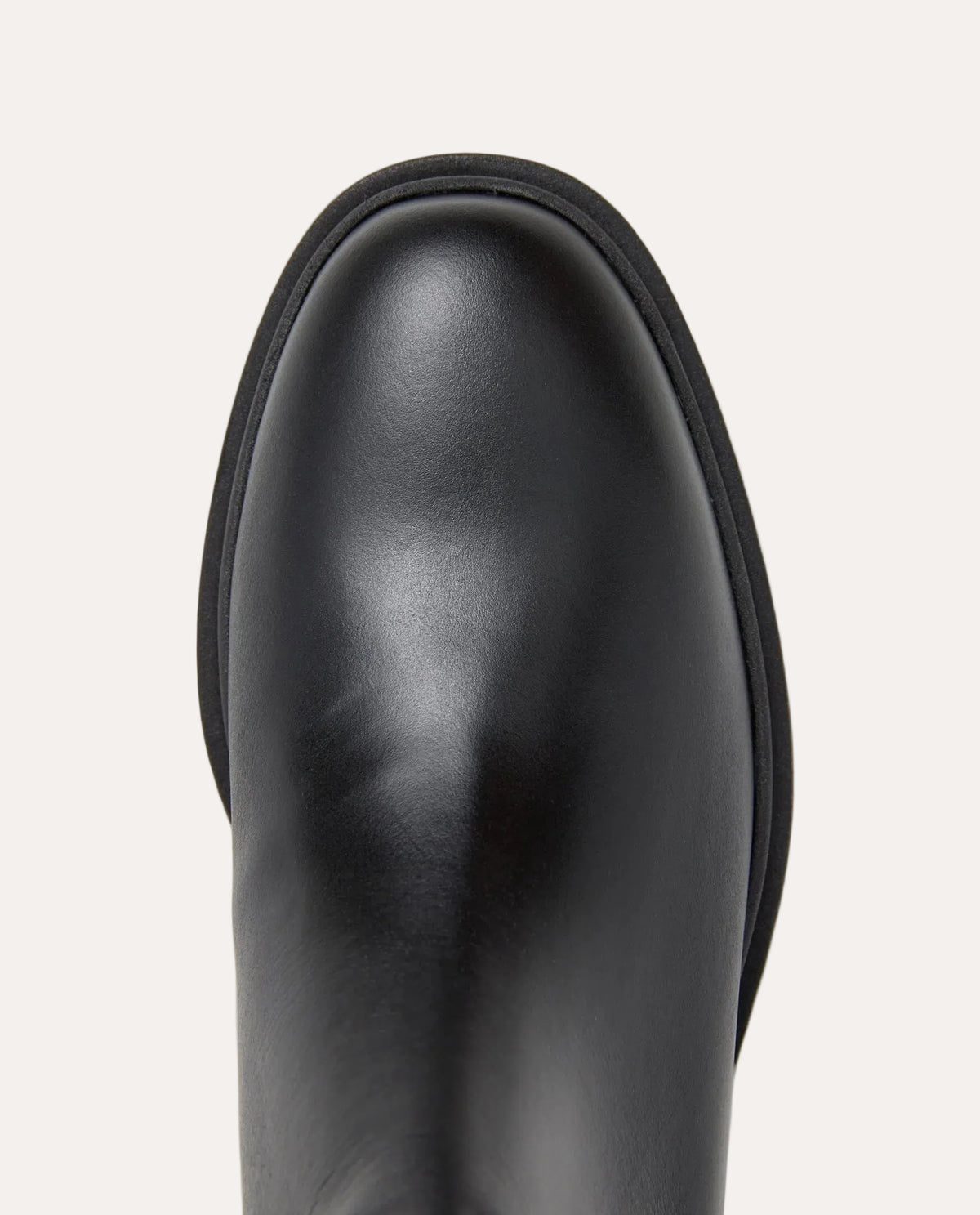 Fiona Leather Black - detalj tæ