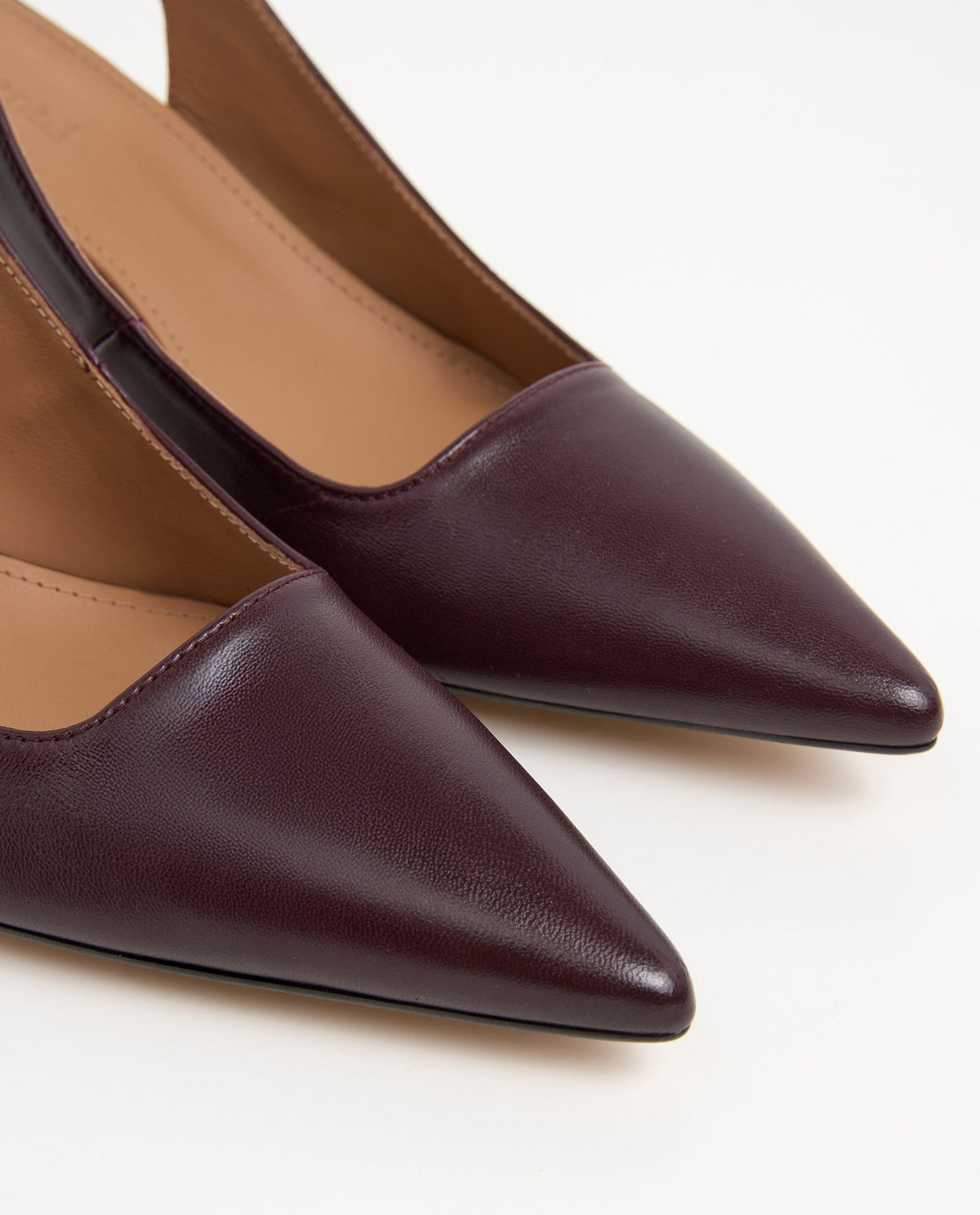Franchesca Leather Burgundy - detalj