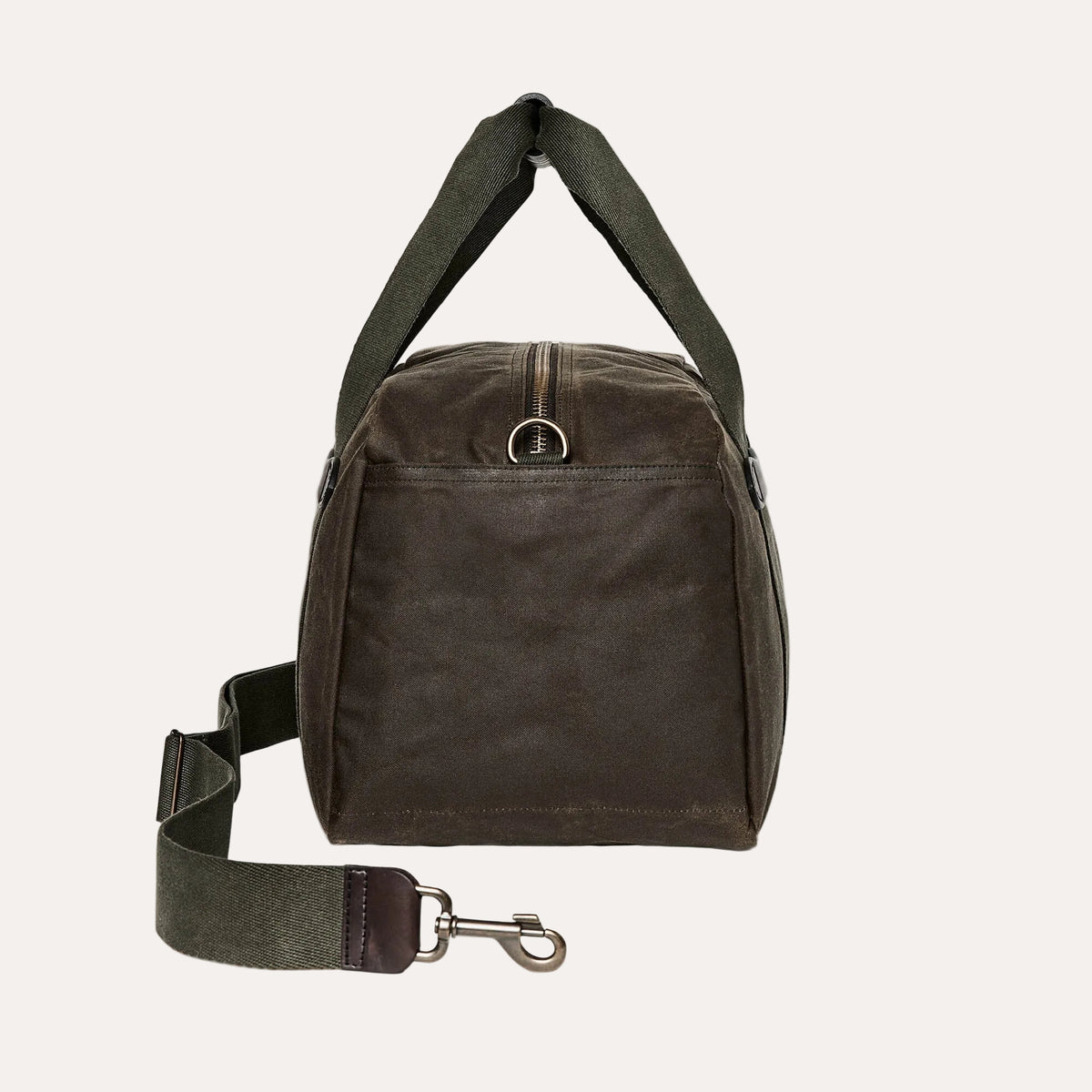 Tin Cloth Small Duffle Oil Finish Otter Green
