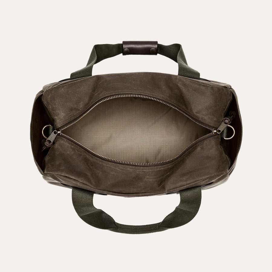 Tin Cloth Small Duffle Oil Finish Otter Green