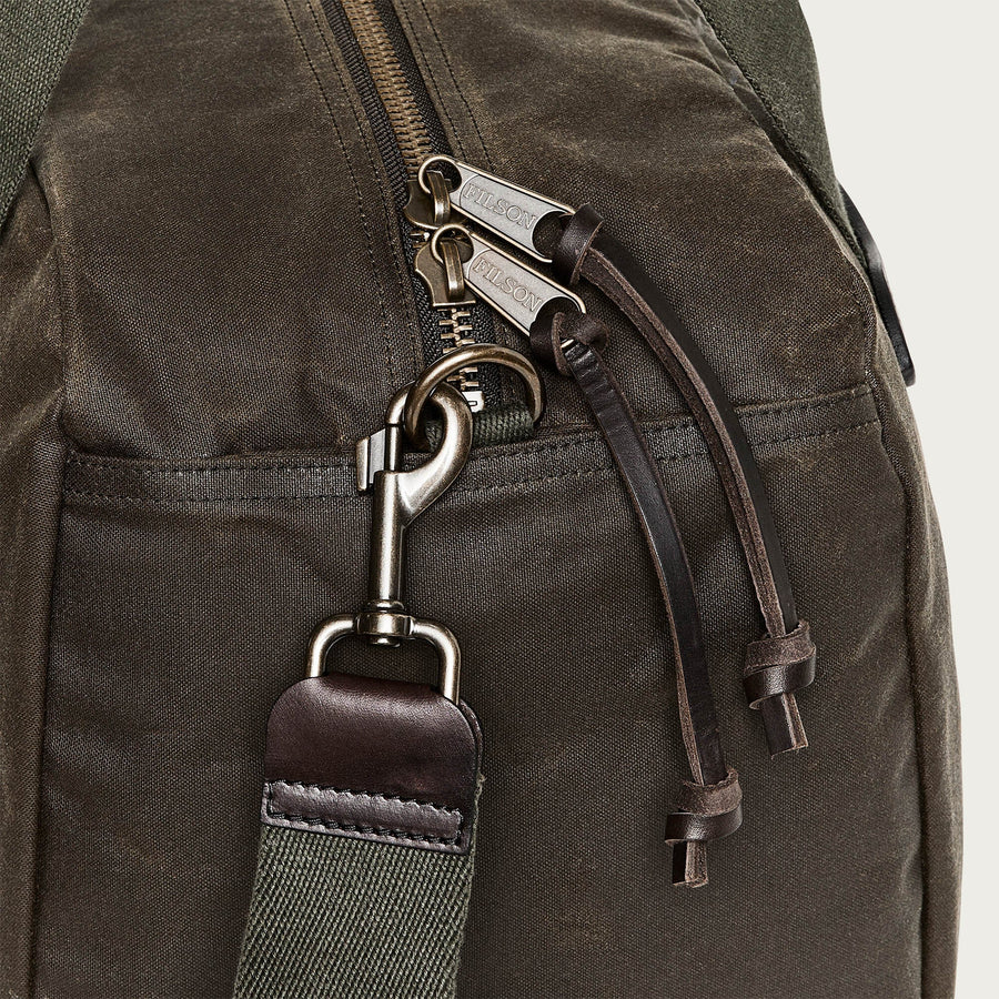 Tin Cloth Small Duffle Oil Finish Otter Green