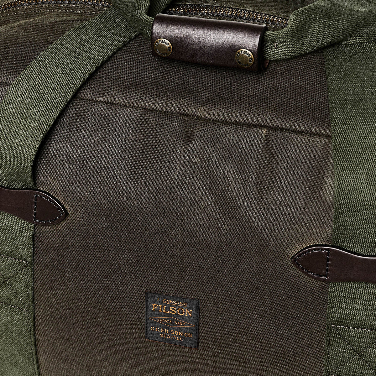 Tin Cloth Medium Duffle Oil Finish Otter Green