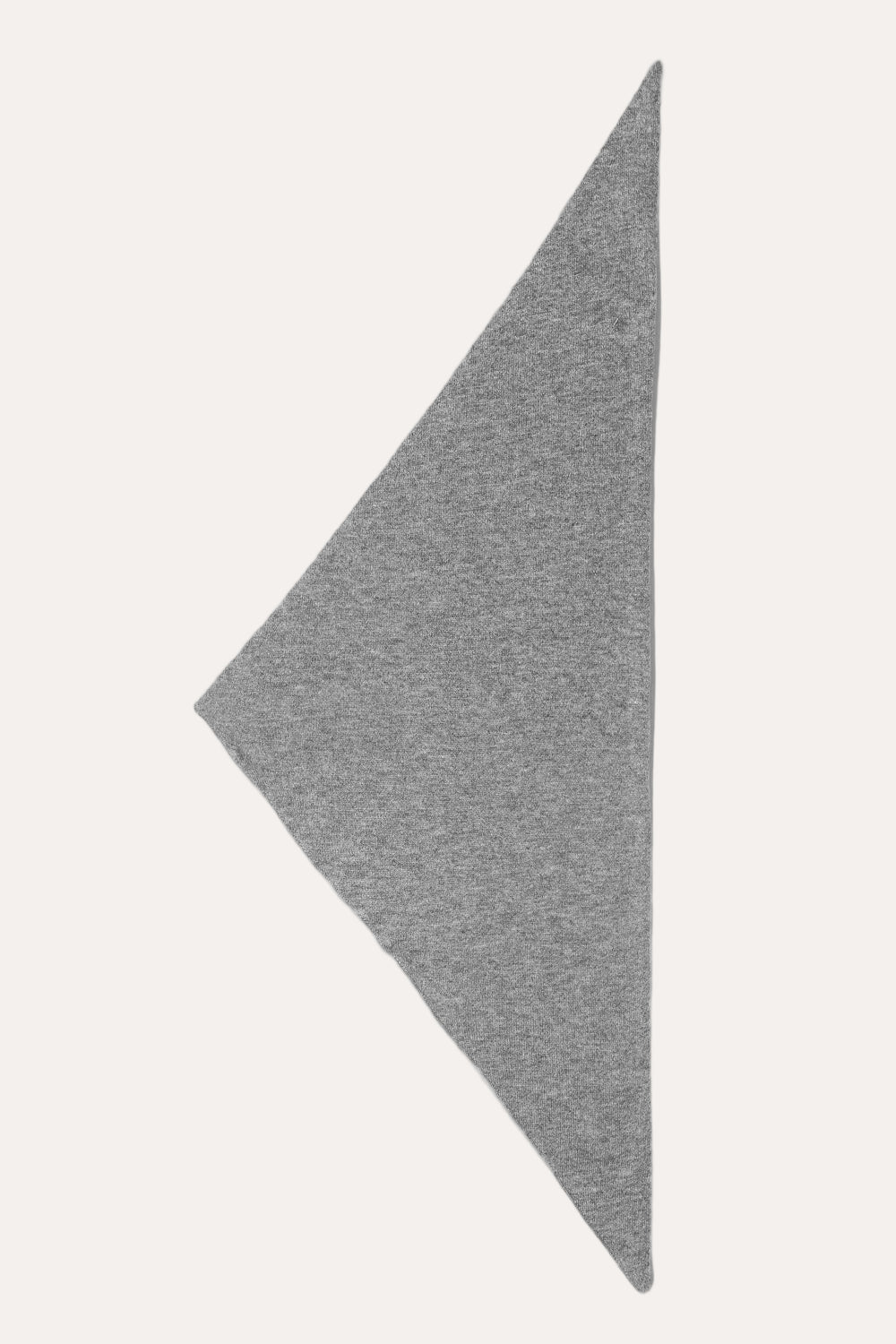 Memoir Cashmere Mini Scarf Gray Melange - packshot utfoldet