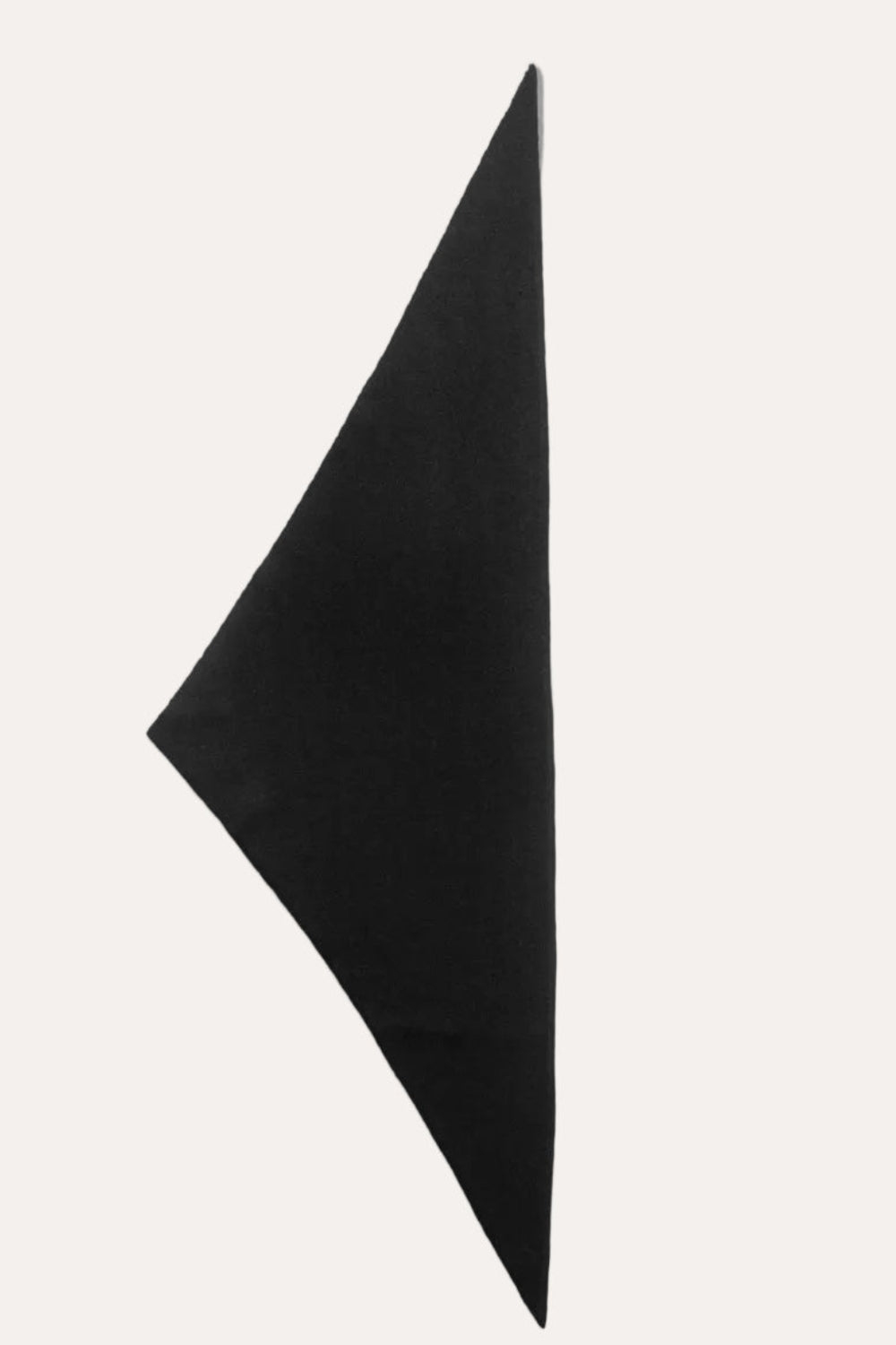 Memoir Cashmere Mini Scarf Jet Black - packshot utfoldet