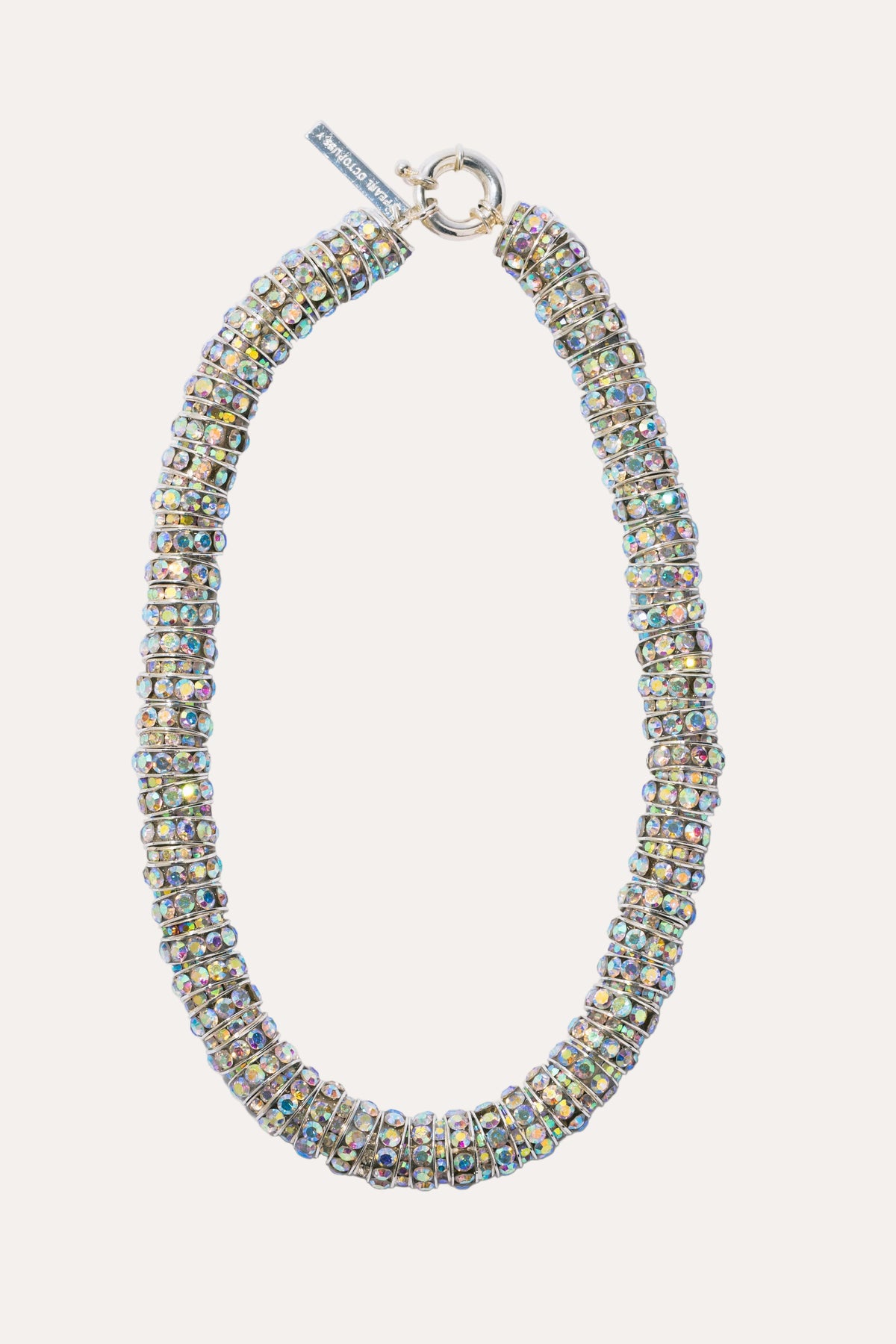 Fat Diamond Necklace Silver