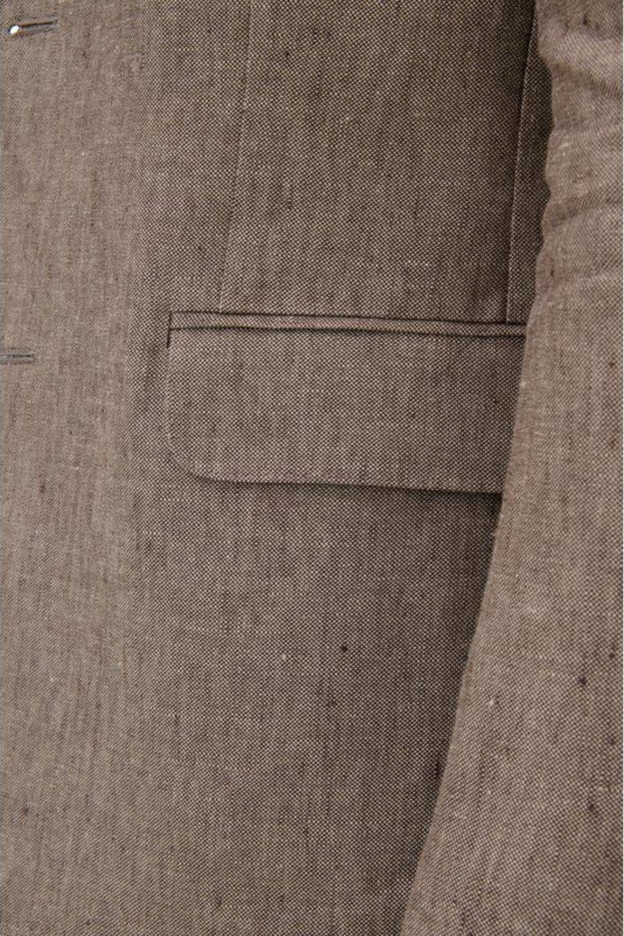 Ferry Regular Fit Soft Linen Blazer Dusk Brown