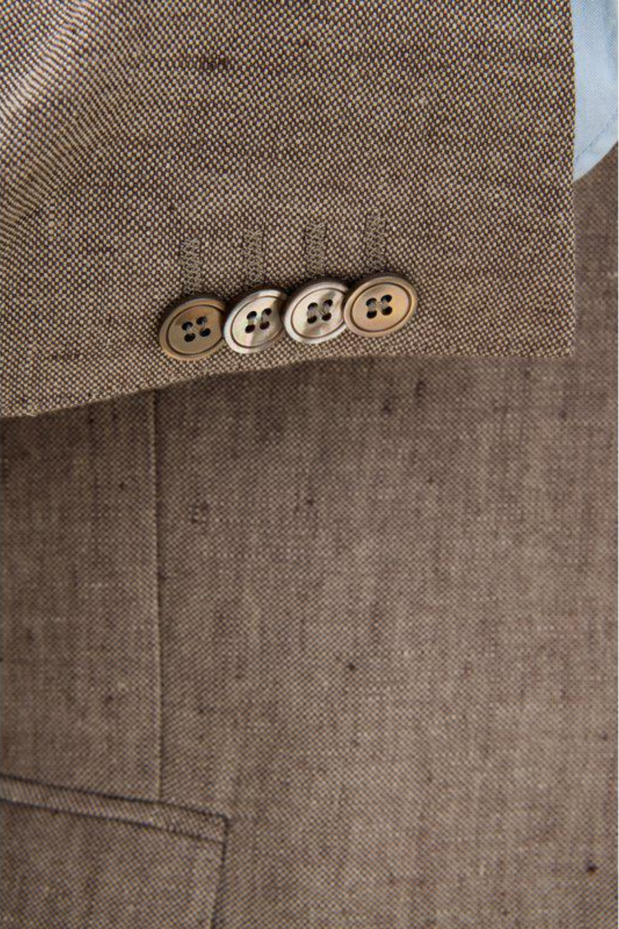 Ferry Regular Fit Soft Linen Blazer Dusk Brown