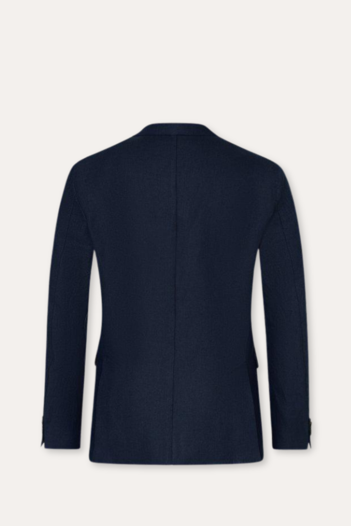 Ferry Regular Fit Soft Linen Blazer Navy