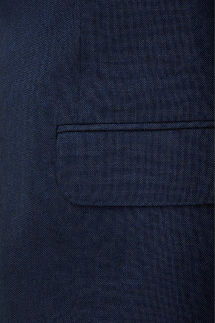 Ferry Regular Fit Soft Linen Blazer Navy
