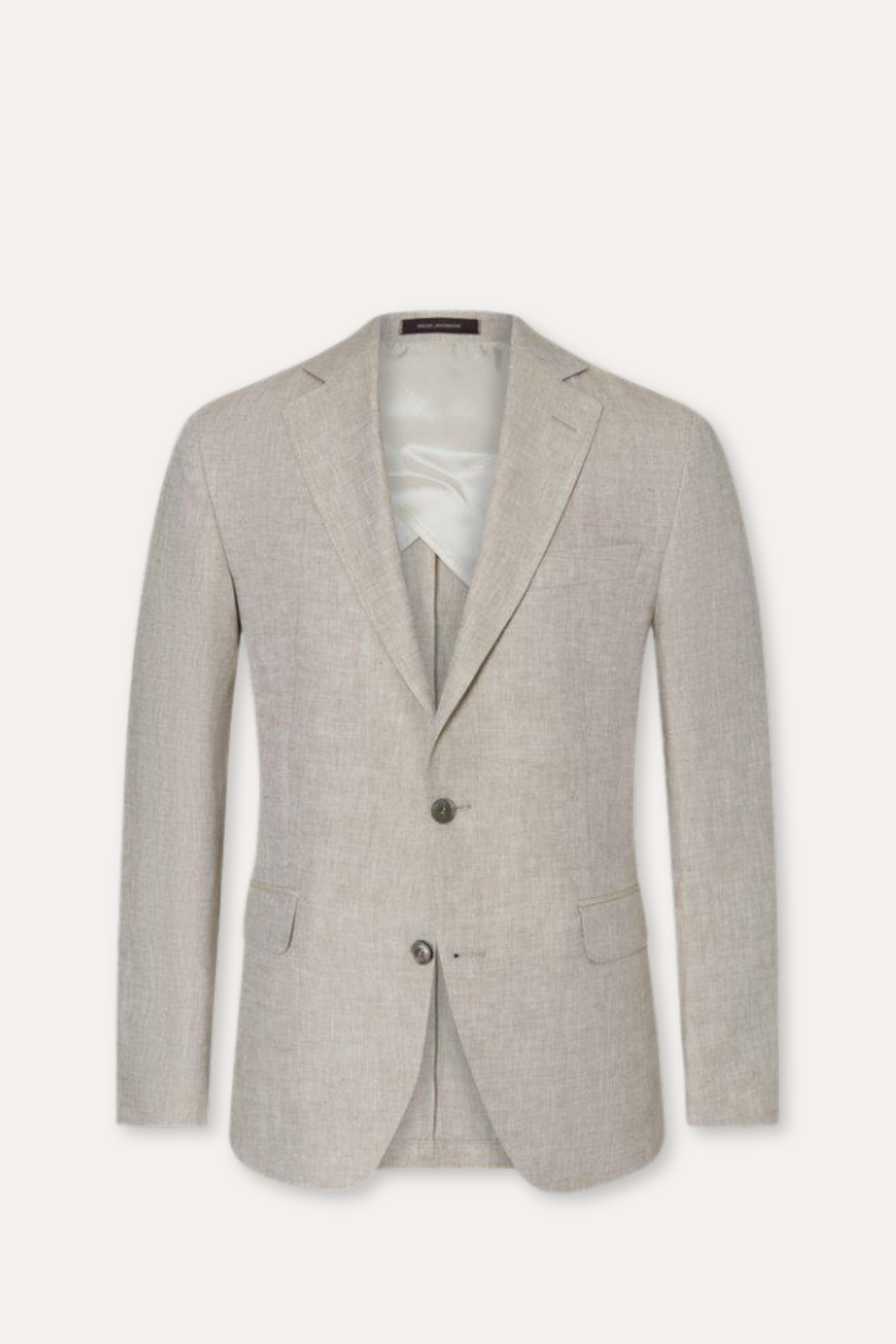 Ferry Regular Fit Soft Linen Blazer Trench Beige