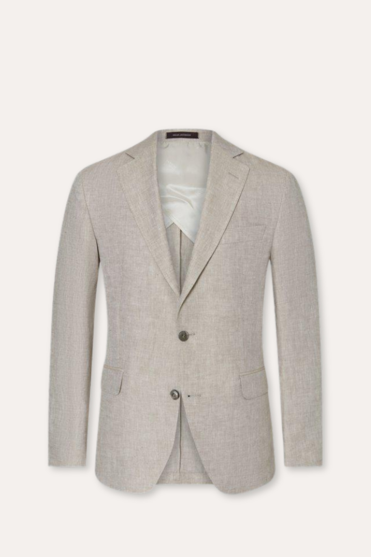 Ferry Regular Fit Soft Linen Blazer Trench Beige