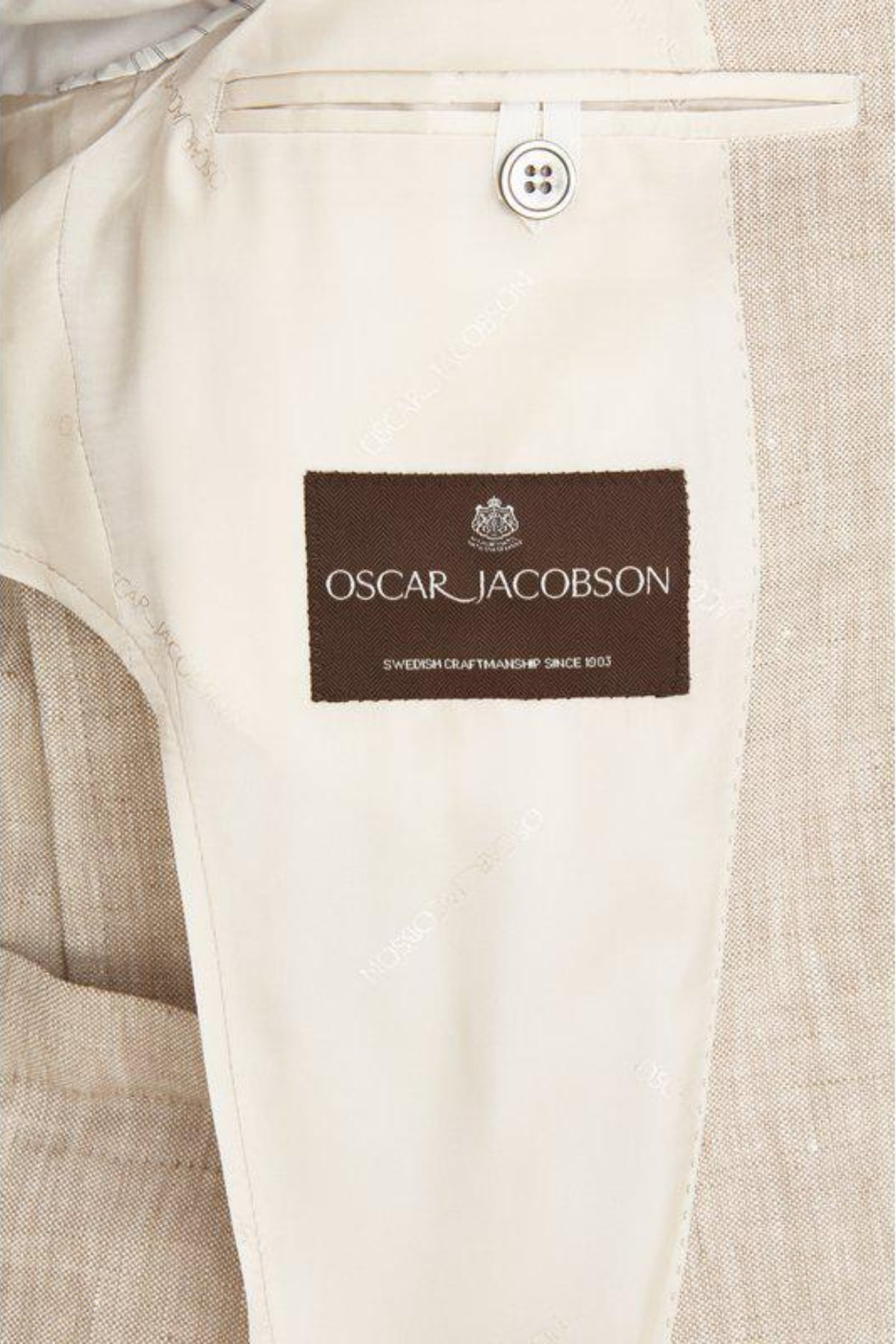 Ferry Regular Fit Soft Linen Blazer Trench Beige