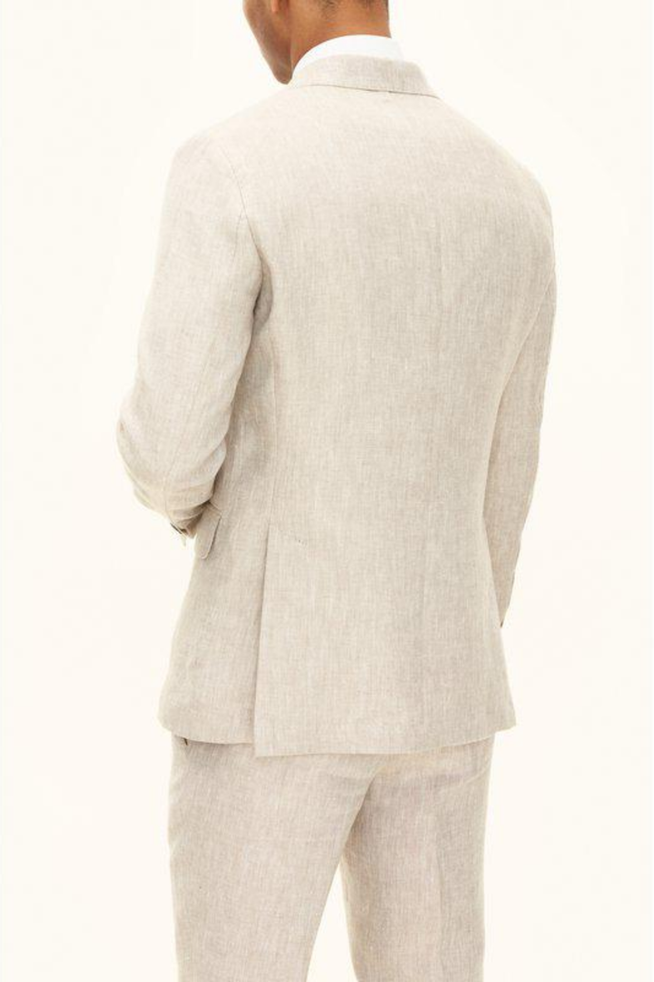 Ferry Regular Fit Soft Linen Blazer Trench Beige