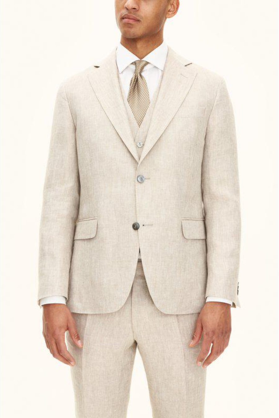 Ferry Regular Fit Soft Linen Blazer Trench Beige
