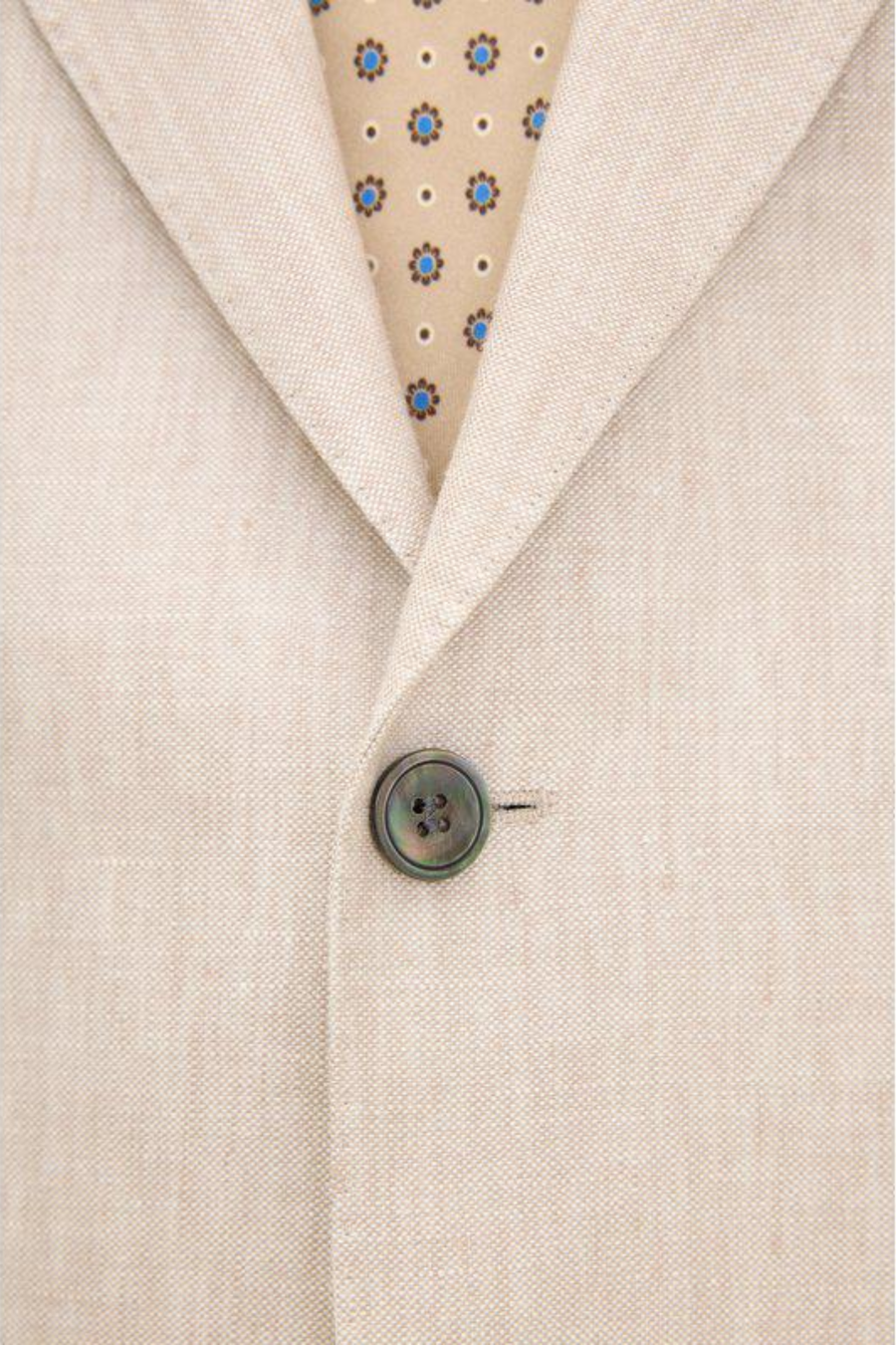 Ferry Regular Fit Soft Linen Blazer White Grass