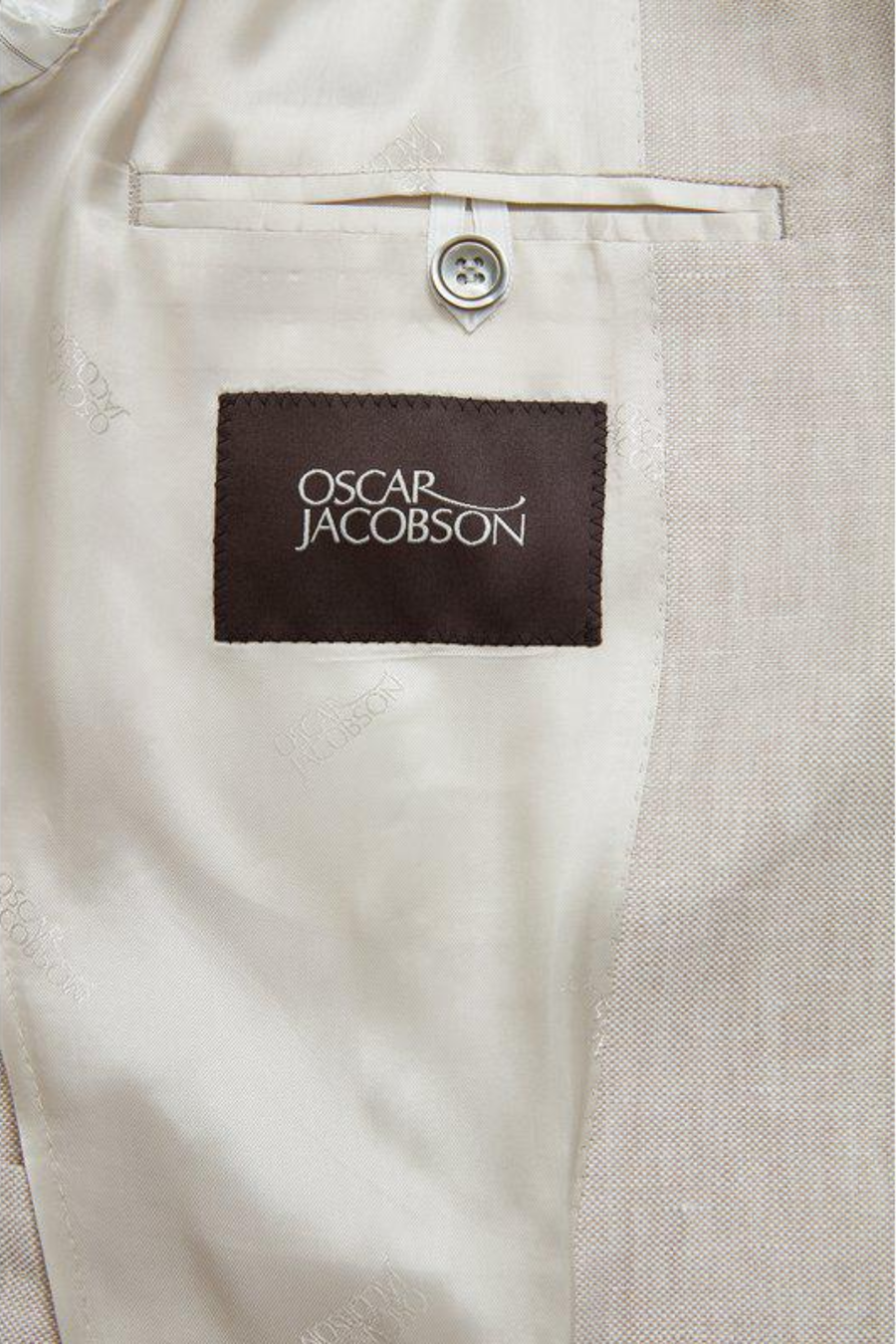 Ferry Regular Fit Soft Linen Blazer White Grass