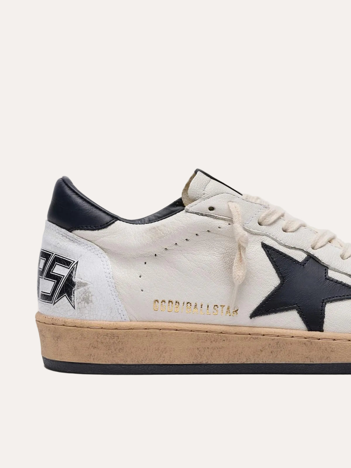 Golden Goose Ballstar Crack Toe White/Black - nærbilde side
