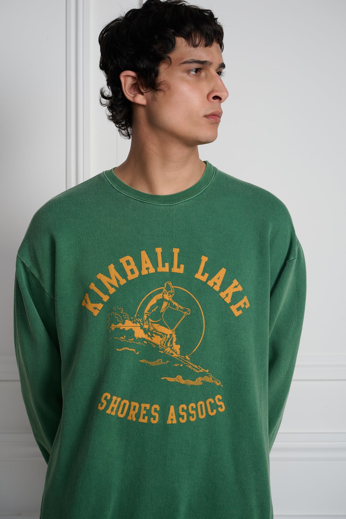 Kimball Set In Crewneck Old Dyed Green